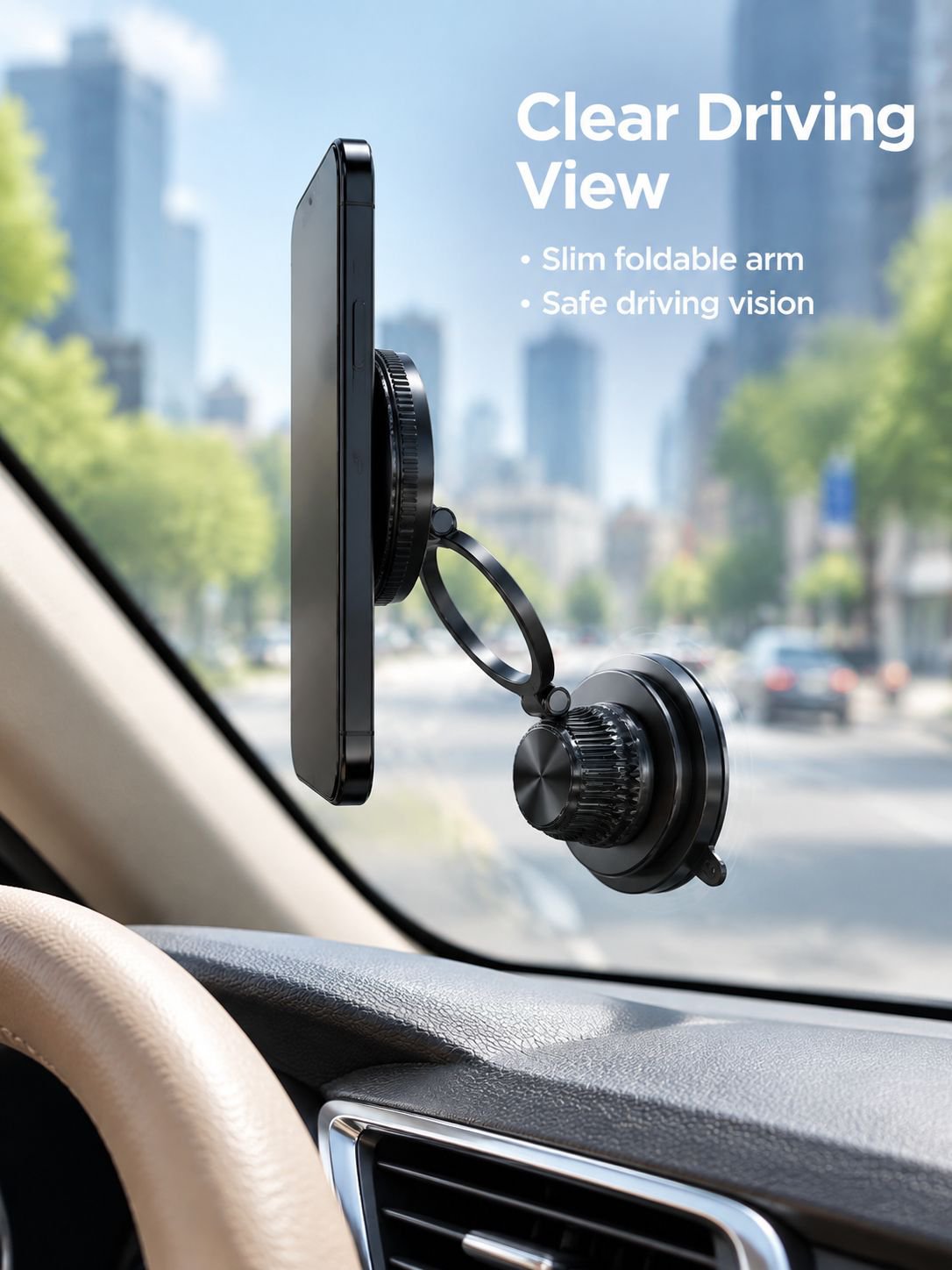 Ultra-thin Car Mount Suction Phone Holder