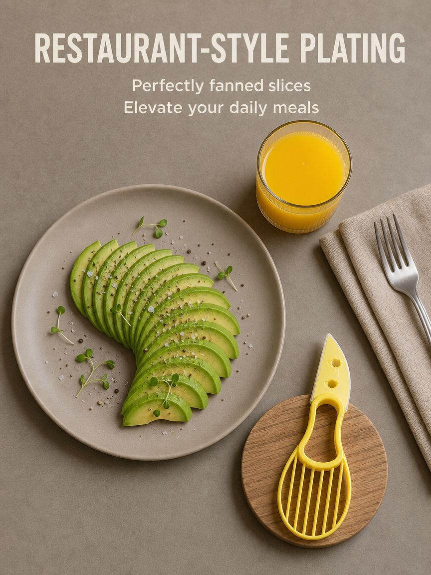 All-in-one avocado tool for home kitchens