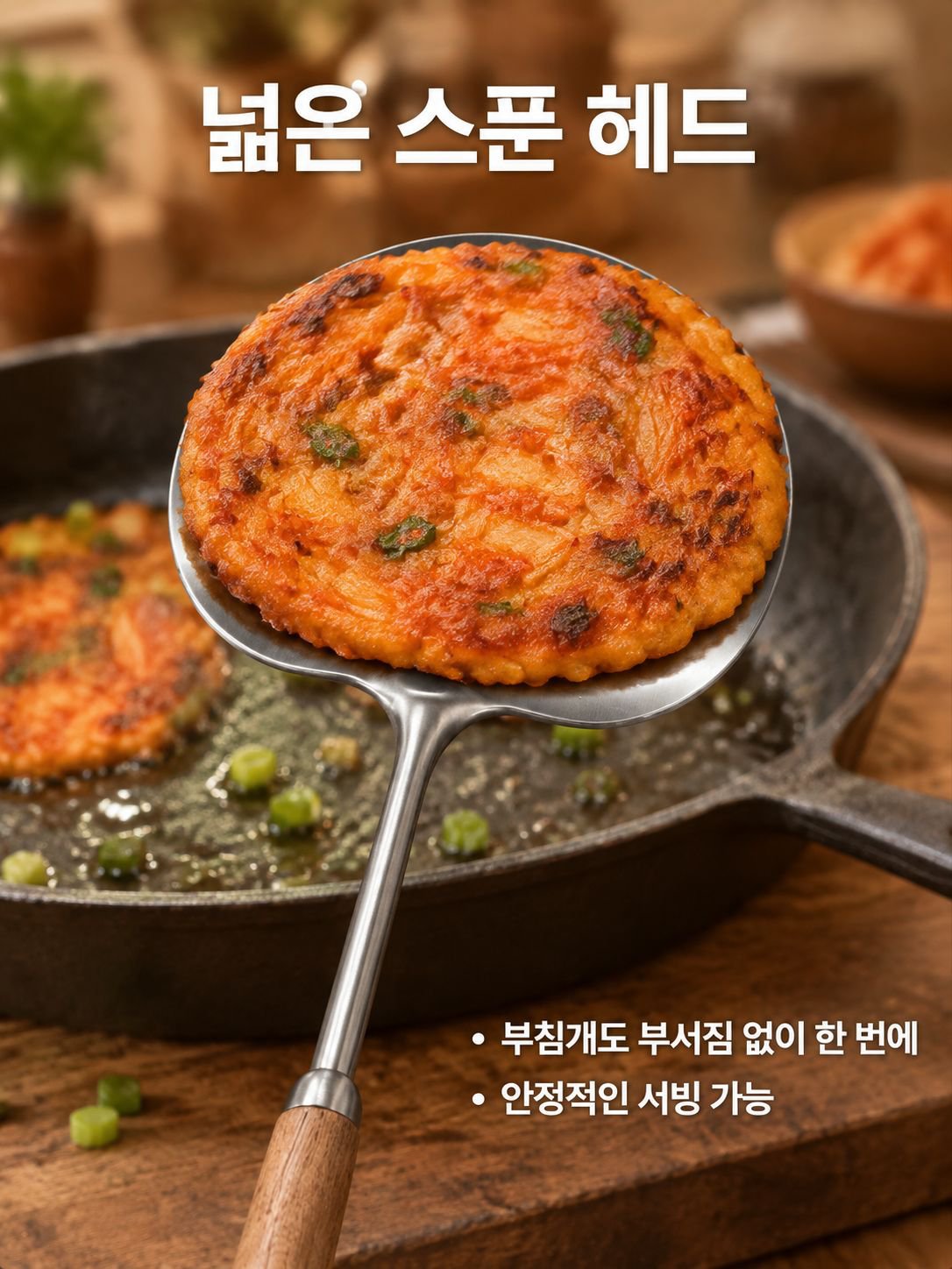  스테인리스 버섯 서빙 스푼