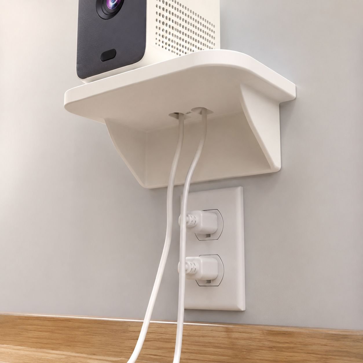 Home Multifunctional Wall WiFi Router & Set-Top Box Bracket, No-Drill Installation