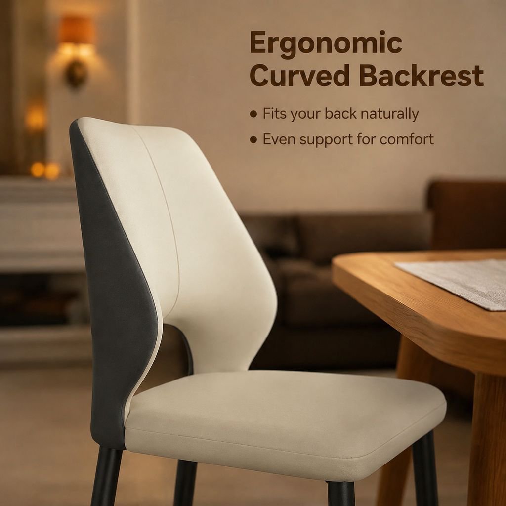 Simple Backrest Chair for Home Dining Room