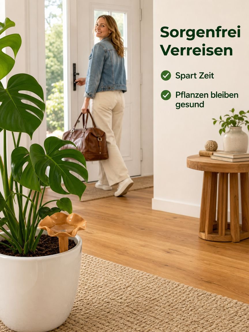 Hausautomatisches Tropfbewässerungssystem aus rotem Ton, bequem und zeitsparend