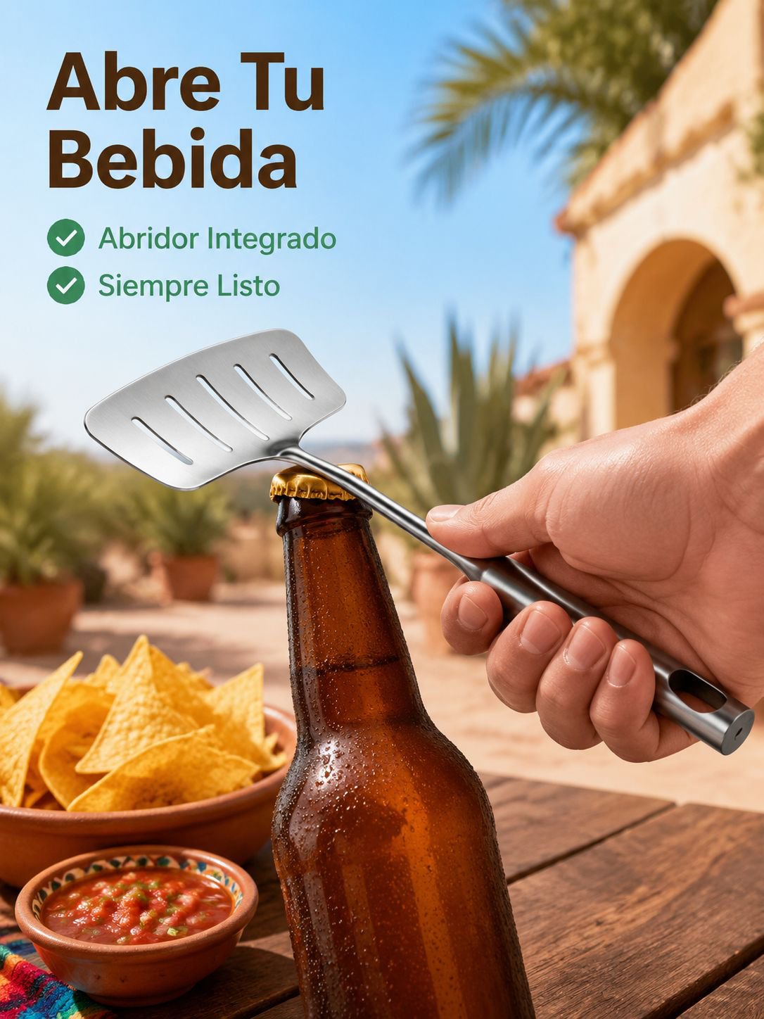 Espátula multifuncional de acero inoxidable
