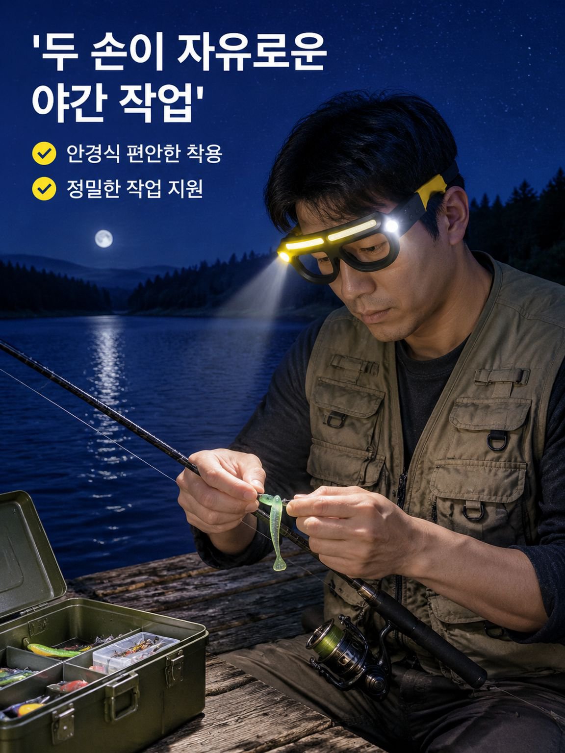 다기능 스마트 아웃도어 헤드램프