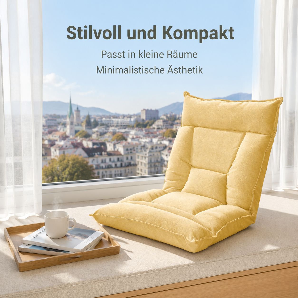 Klappbarer Bodensessel