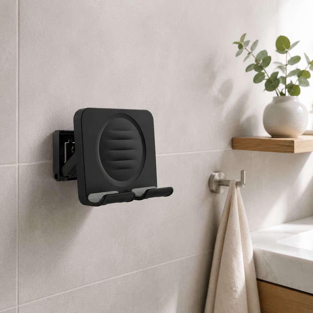 Support mural pour téléphone portable pour salle de bain