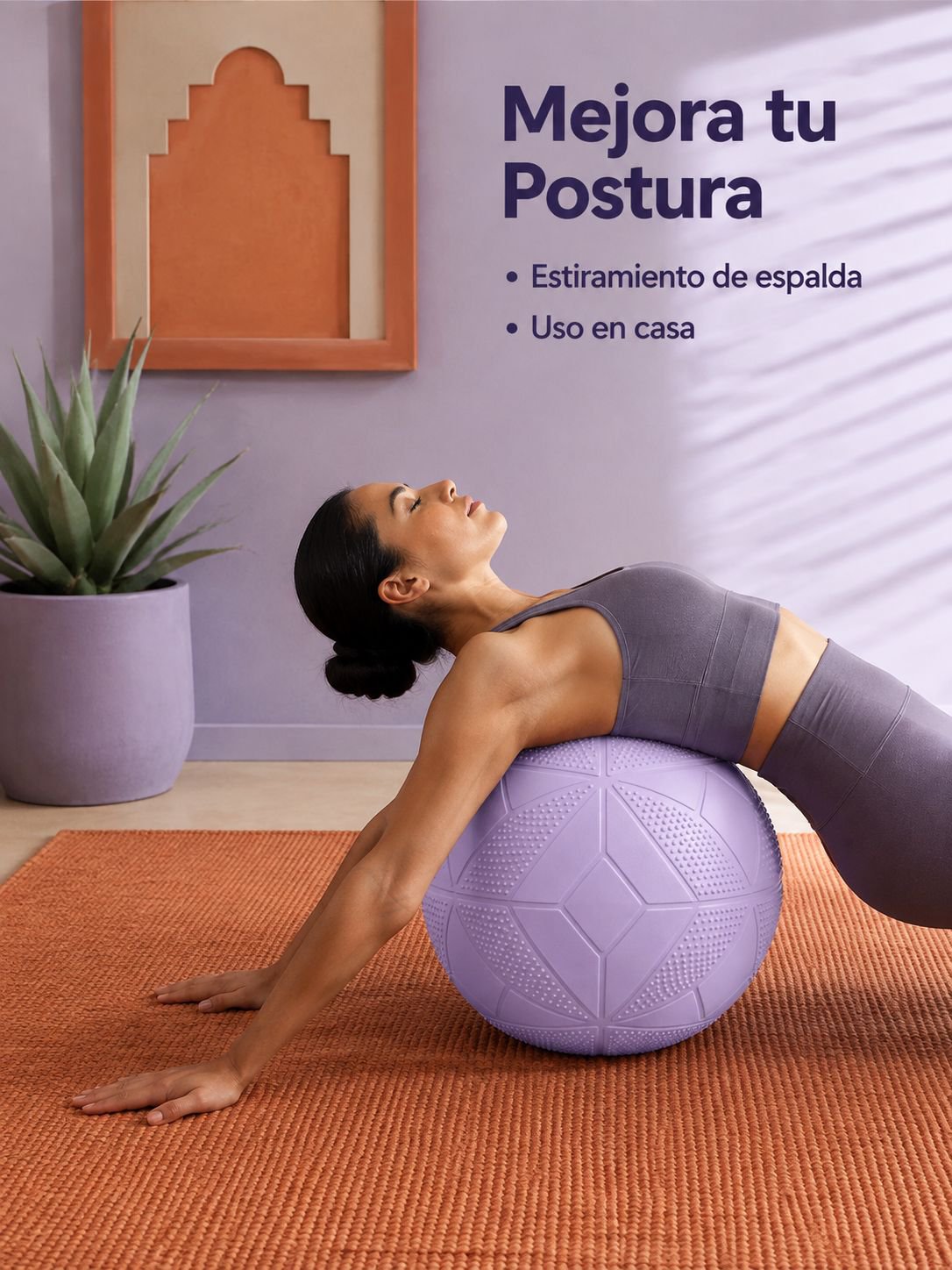 Pelota de yoga antiexplosión reforzada para modelar el cuerpo