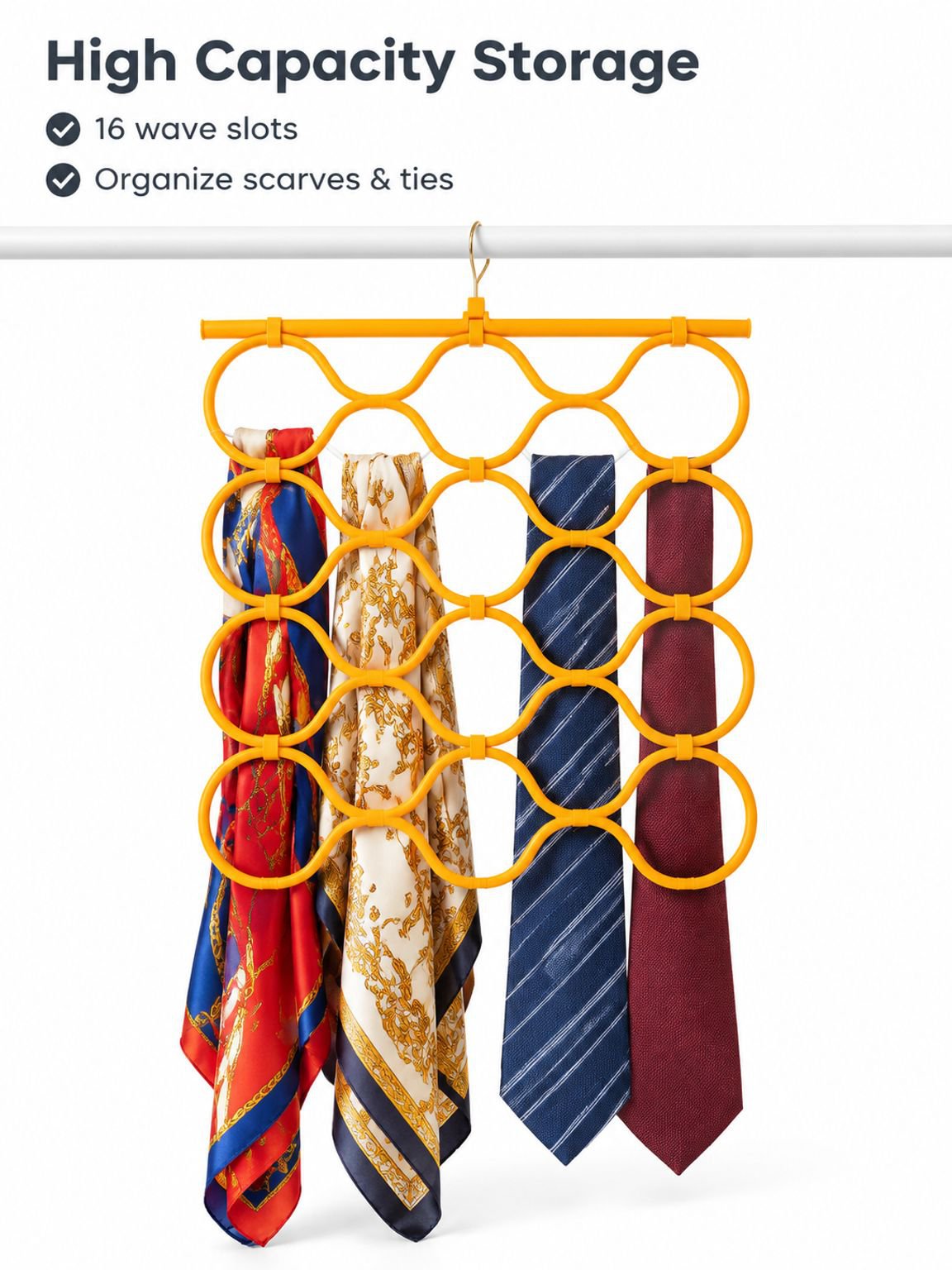 Multi functional folding space saving hanging rack