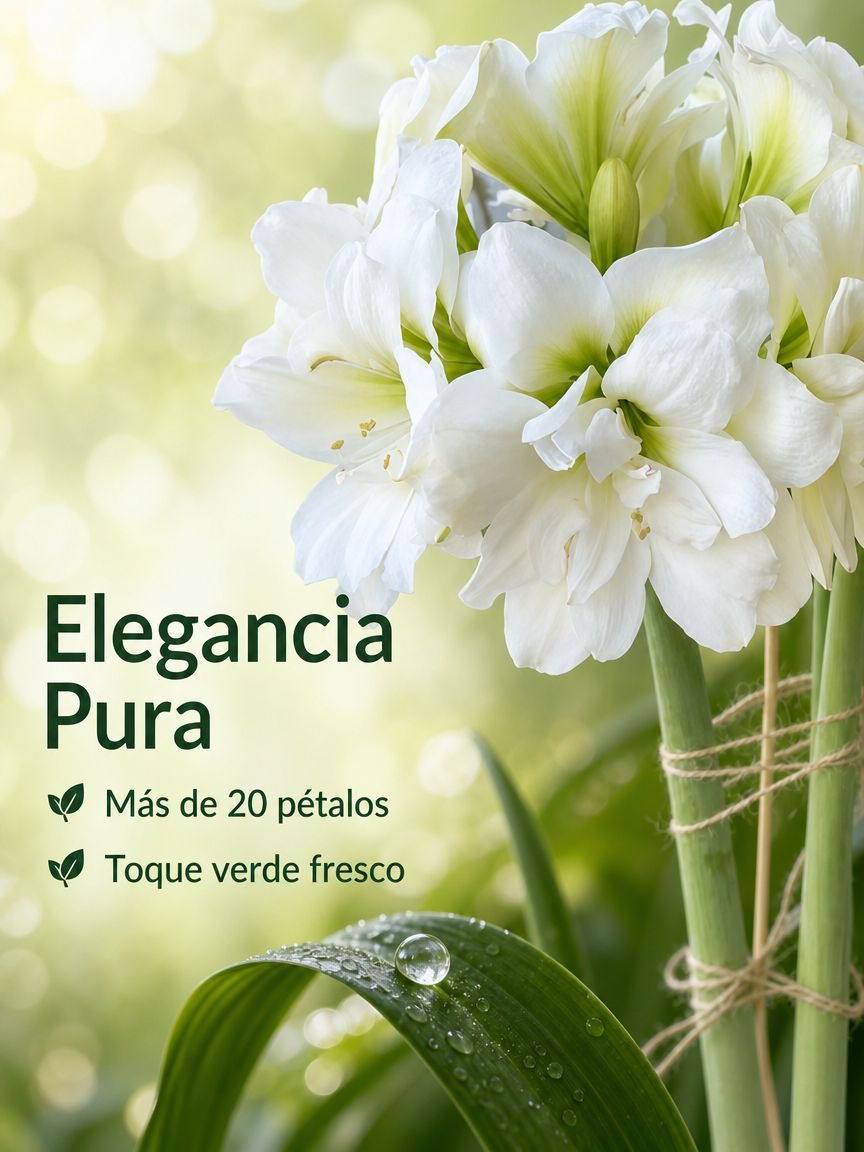 Bulbos de flores dobles de amaryllis
