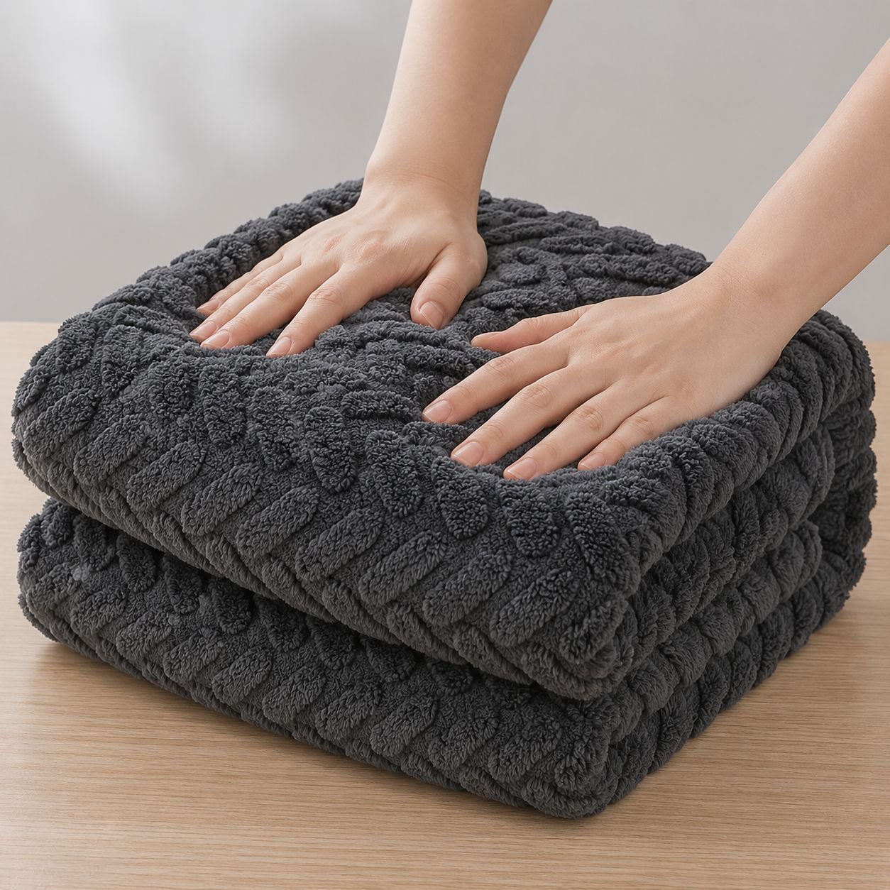 Thick Double-Sided Jacquard Velvet Blanket for Autumn and Winter, Warm and Comfortable