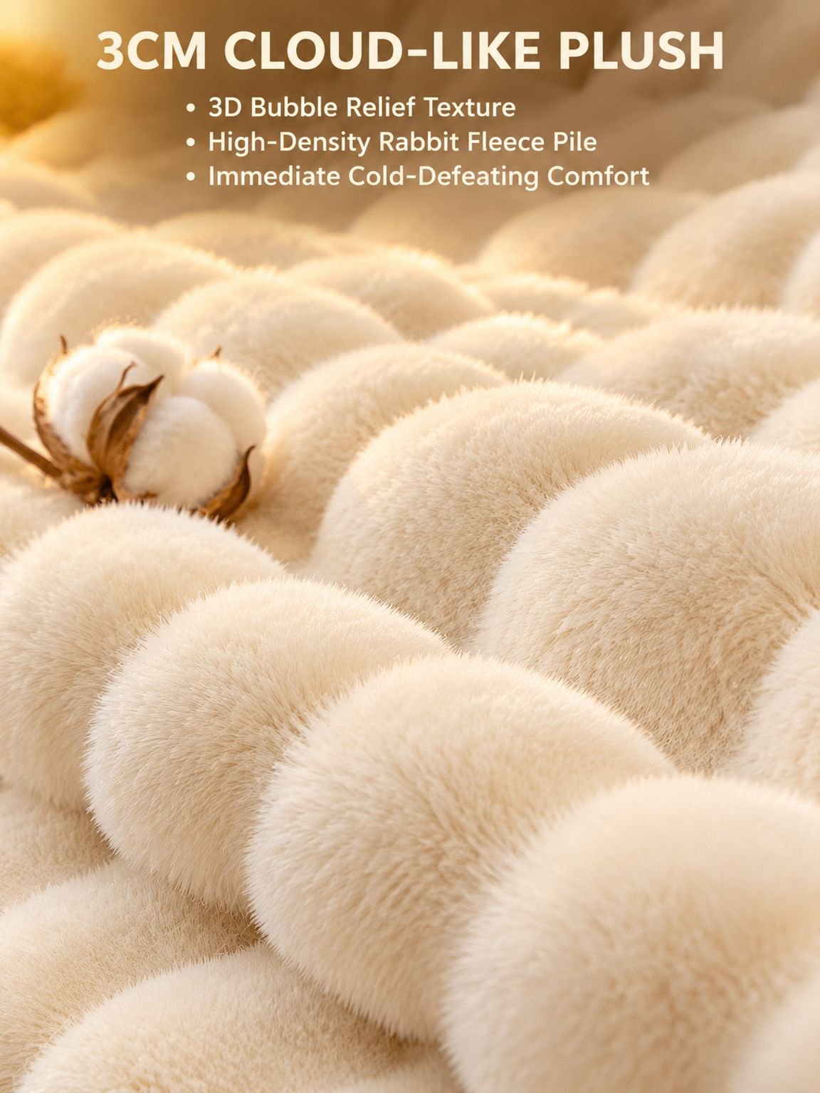 Non-slip faux fur couch slipcover for living room furniture