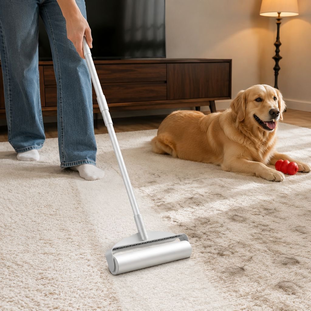 Extendable Handle Portable Lint Roller, Tear-off Dust Remover