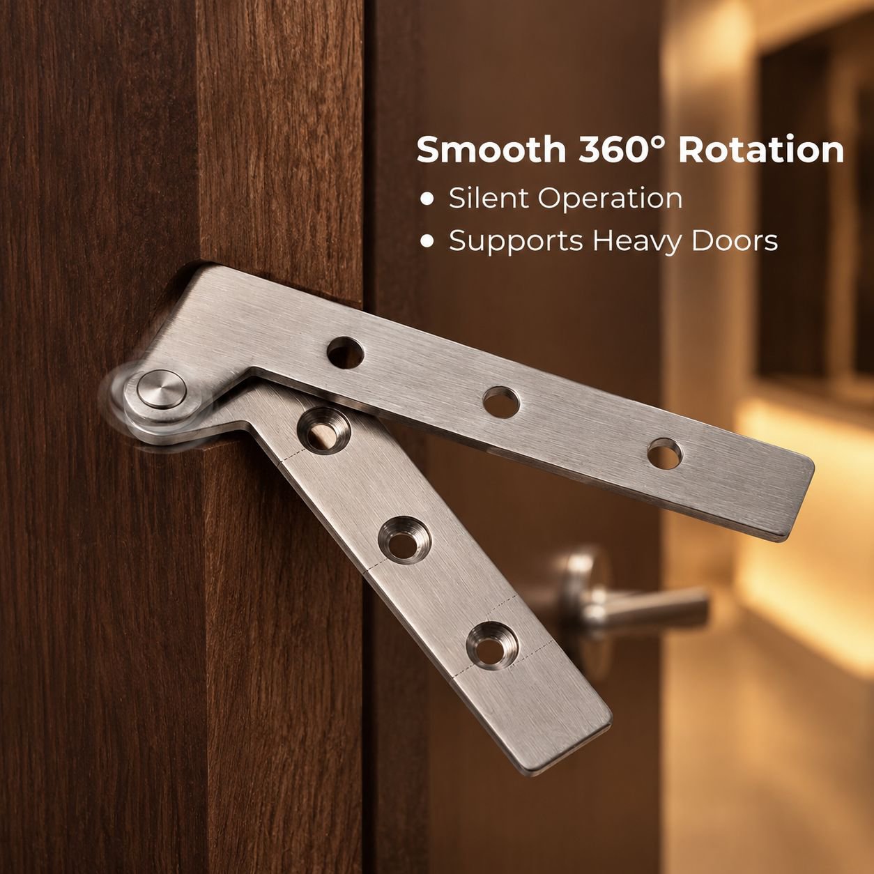 Omnidirectional Rotating Invisible Hinge Hardware