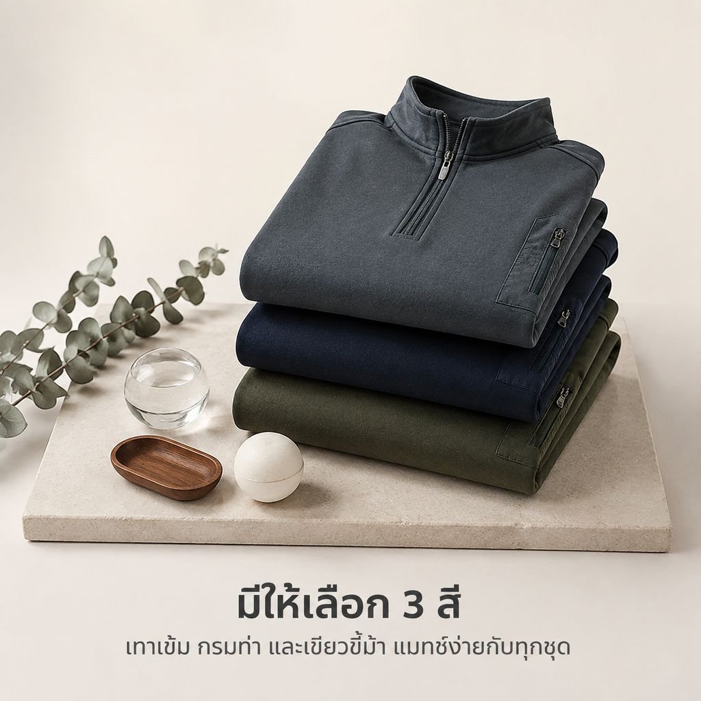 เสื้อสเวตเตอร์ลำลองสไตล์ญี่ปุ่นสำหรับผู้ชาย ฤดูใบไม้ผลิ/ฤดูใบไม้ร่วง