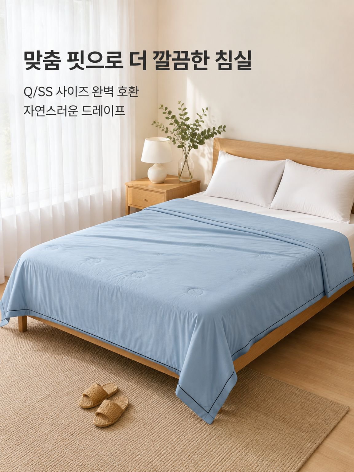 여름용 얇은 혼방 이불