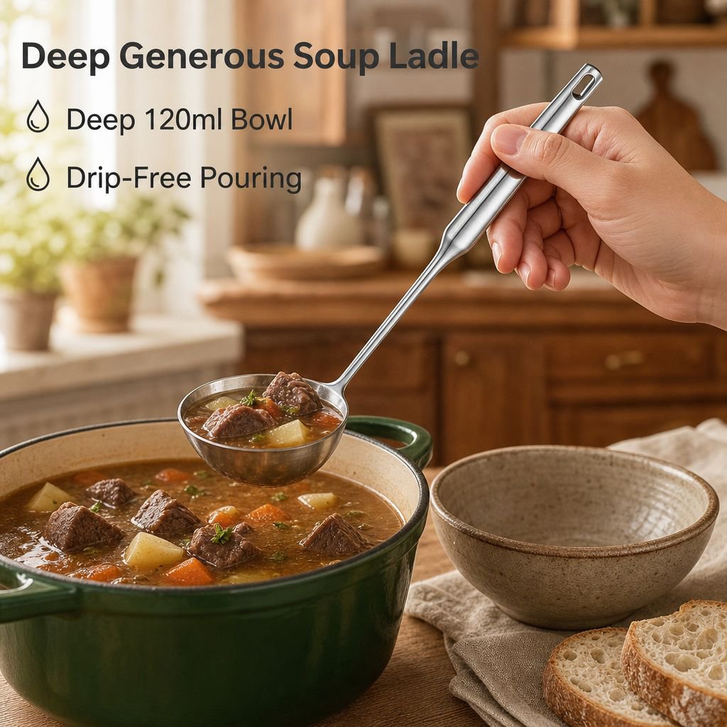 Heavy-Duty Stainless Steel Spatula for Home Kitchens