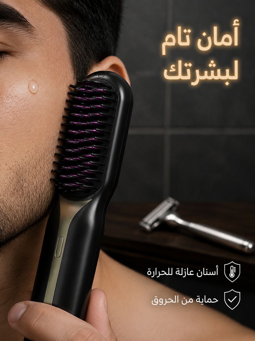 تصفيف يدوم طويلاً بزاوية 185 درجة للرجال