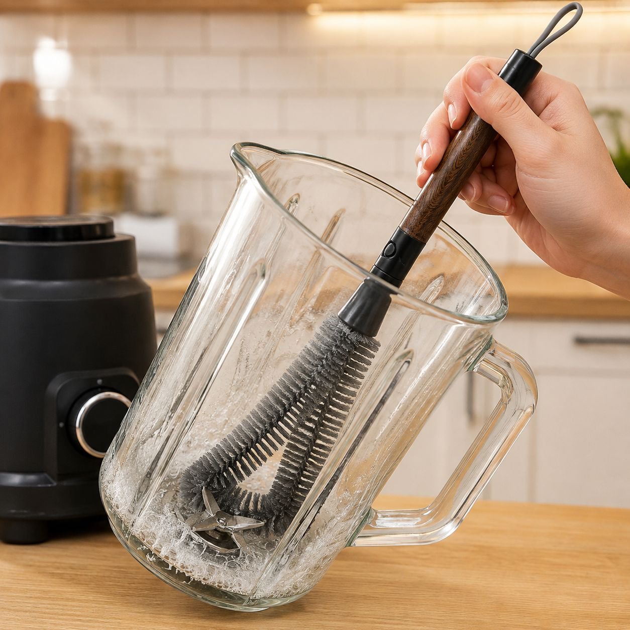 Multi-Functional Bendable Cup Brush