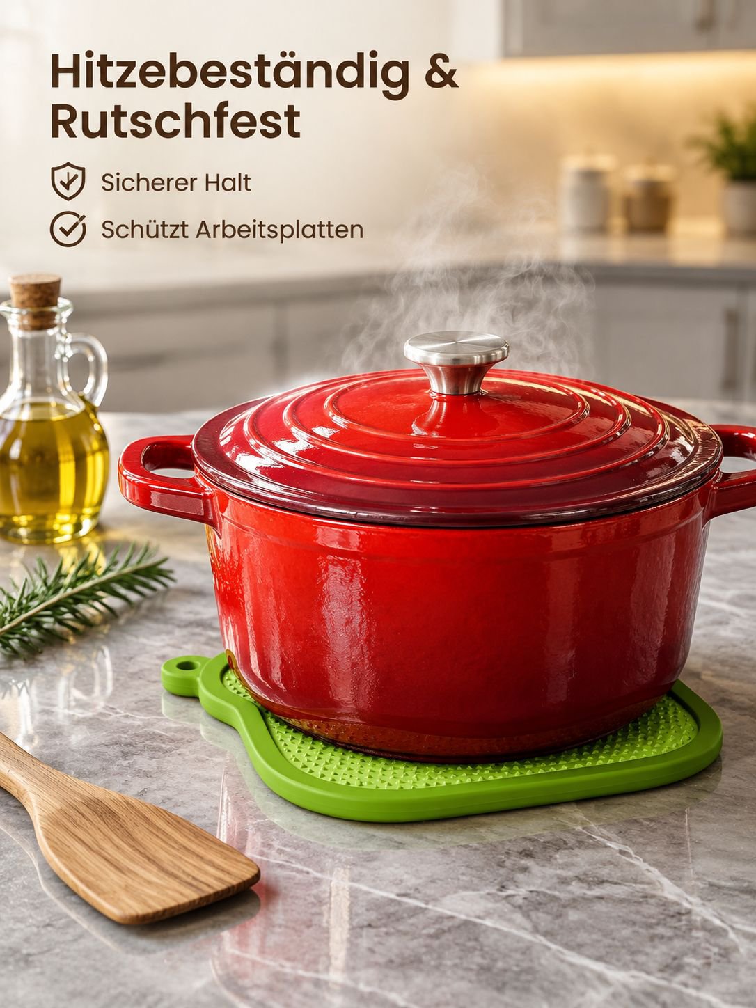 Toast Silikon Untersetzer 3-in-1 Schalen- und Tellerunterlage