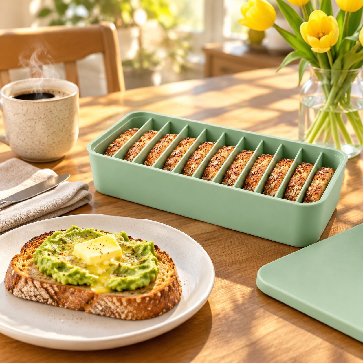 Airtight and eco-friendly bread freezer box