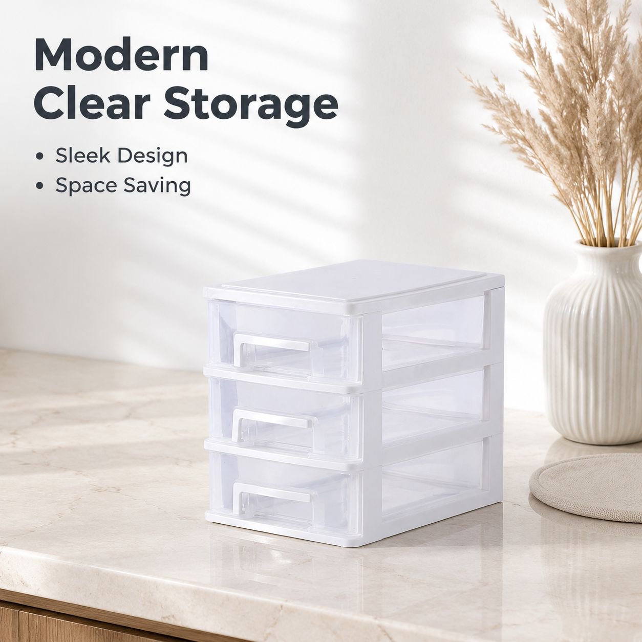 Transparent Desktop Storage Box