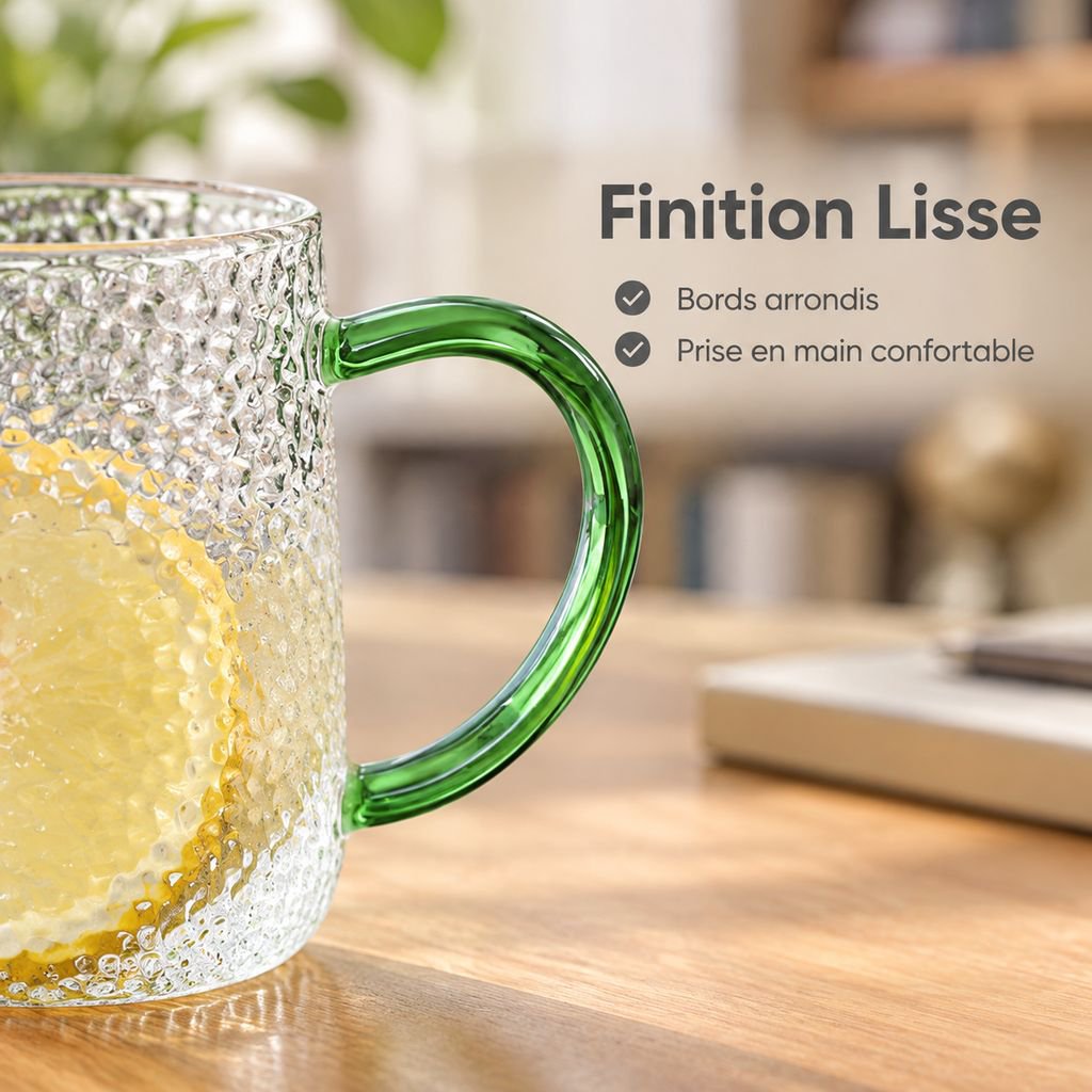 Tasse en verre pour boissons chaudes et froides