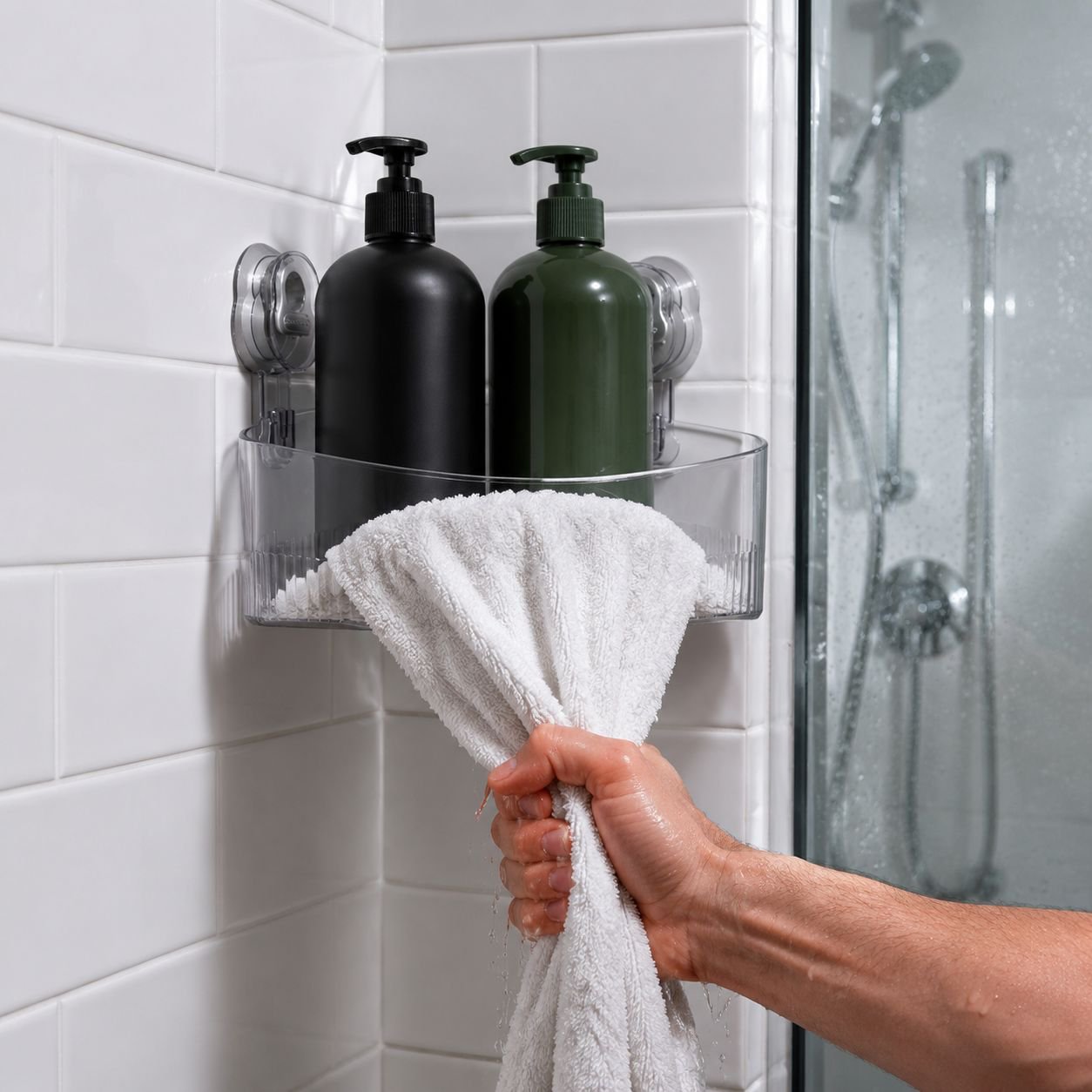 High-grade Suction Storage Rack holding kitchen spices