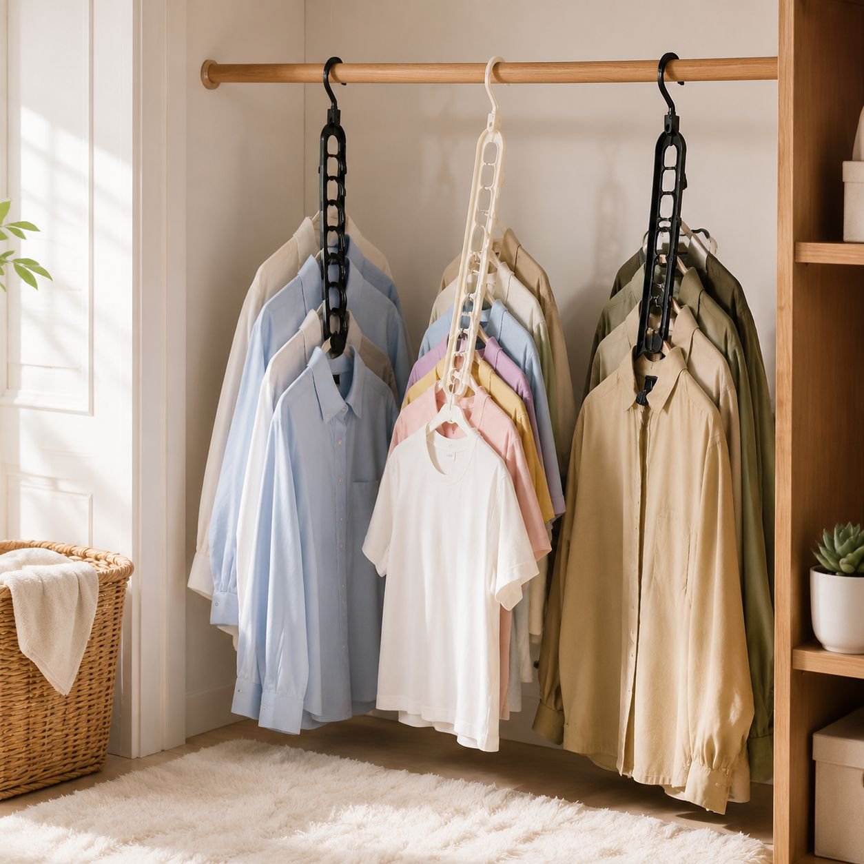Multi-purpose hook used for organizing scarves
