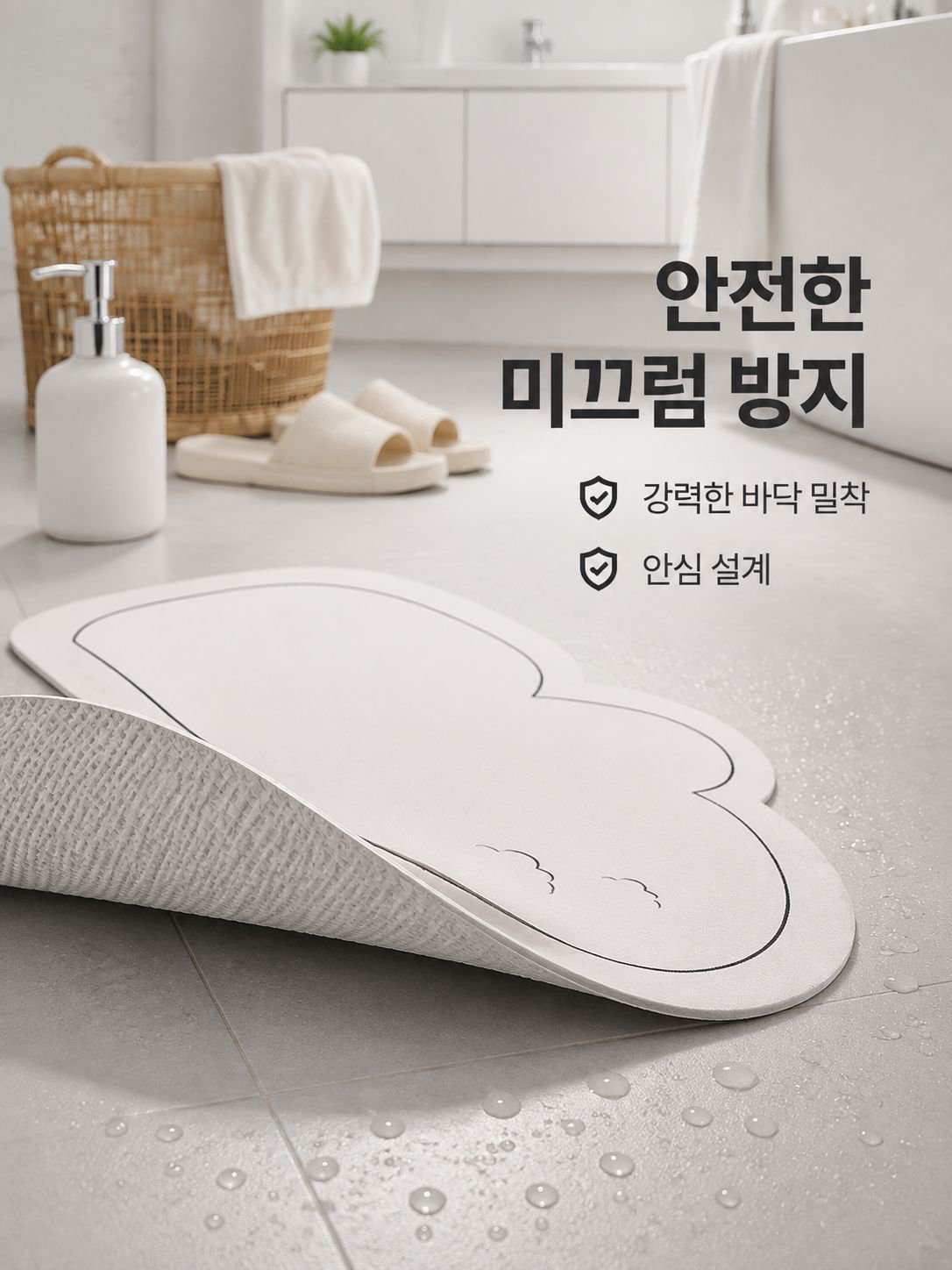 미끄럼 방지 화장실 흡수 매트