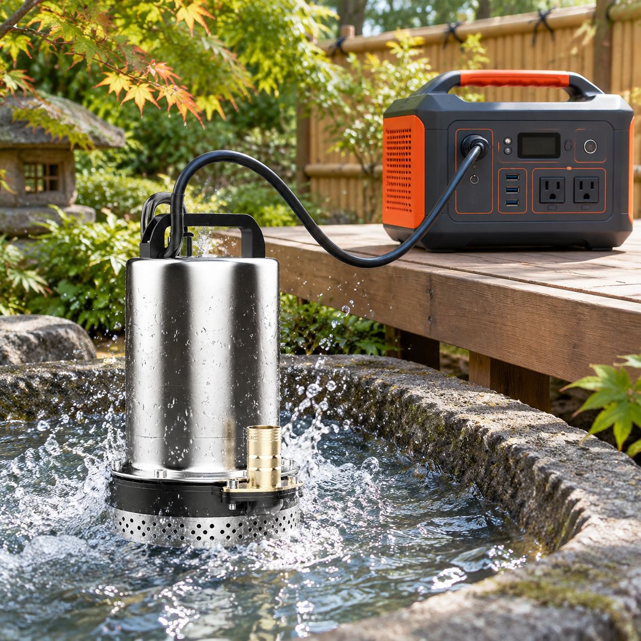 高性能直流水中ポンプの使用例