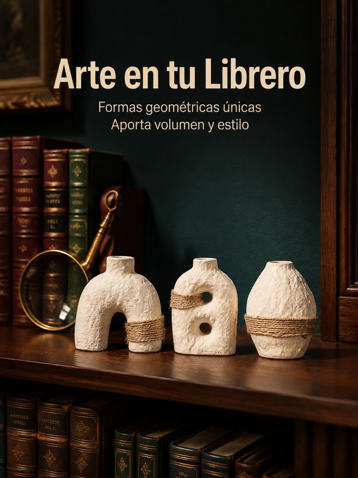 Jarrón de cerámica para adornar estanterías y repisas