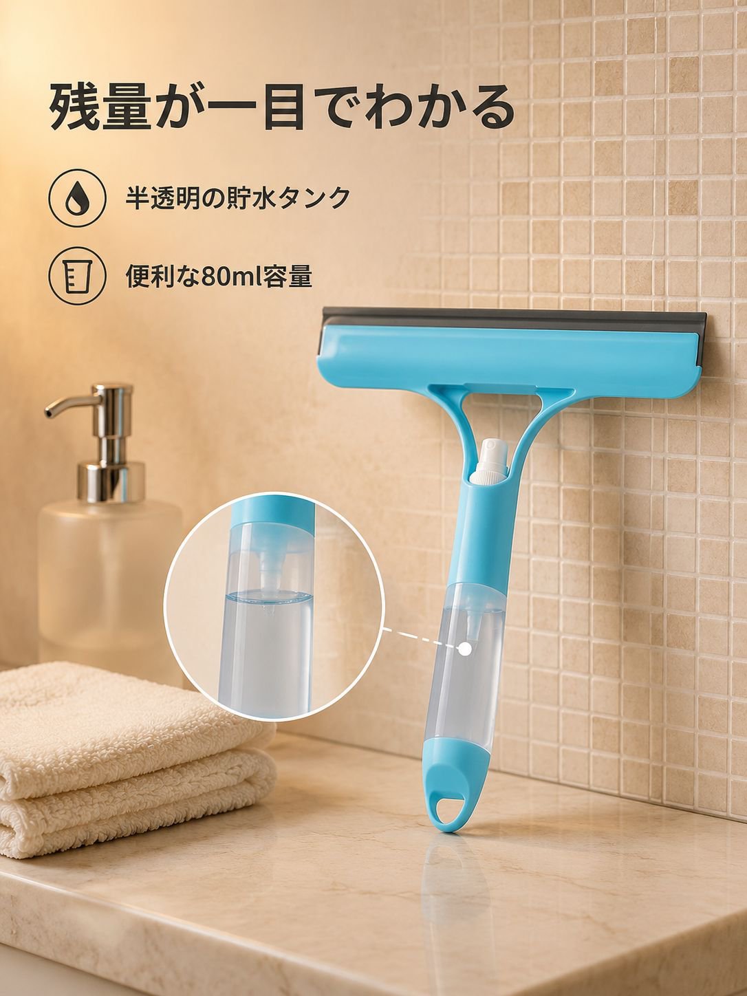 3-in-1床窓ツールワイパー