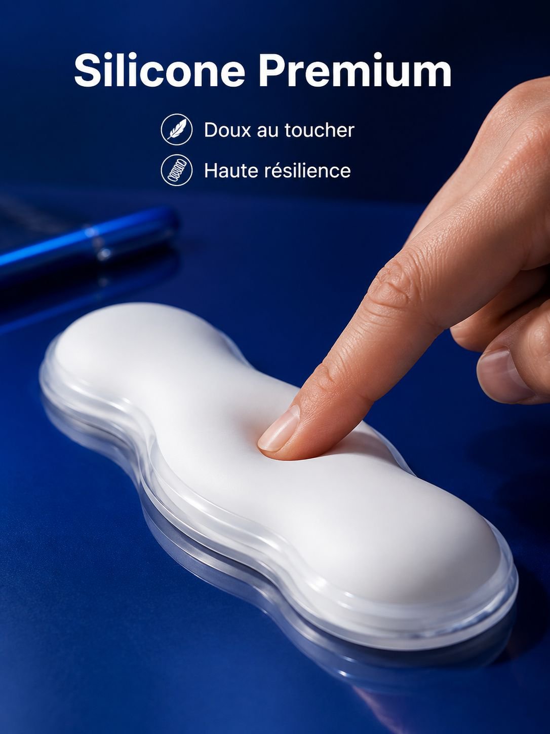 Repos-poignet en silicone pour clavier