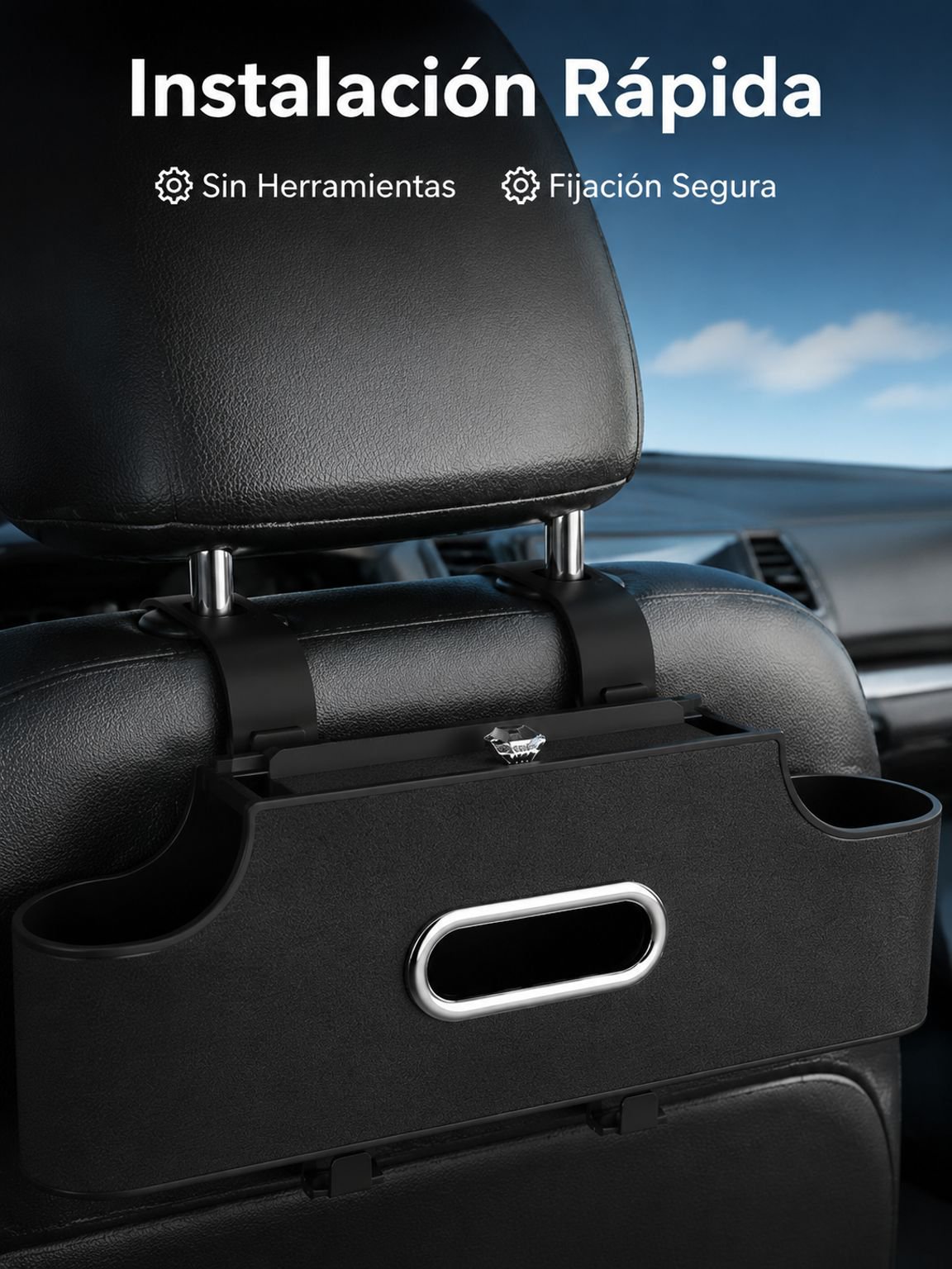 Caja de pañuelos para el respaldo del asiento del coche