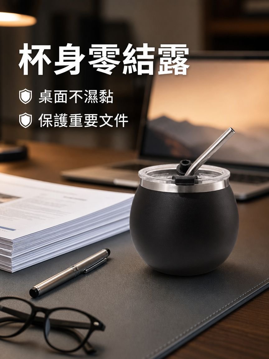 不鏽鋼便攜防摔帶吸管