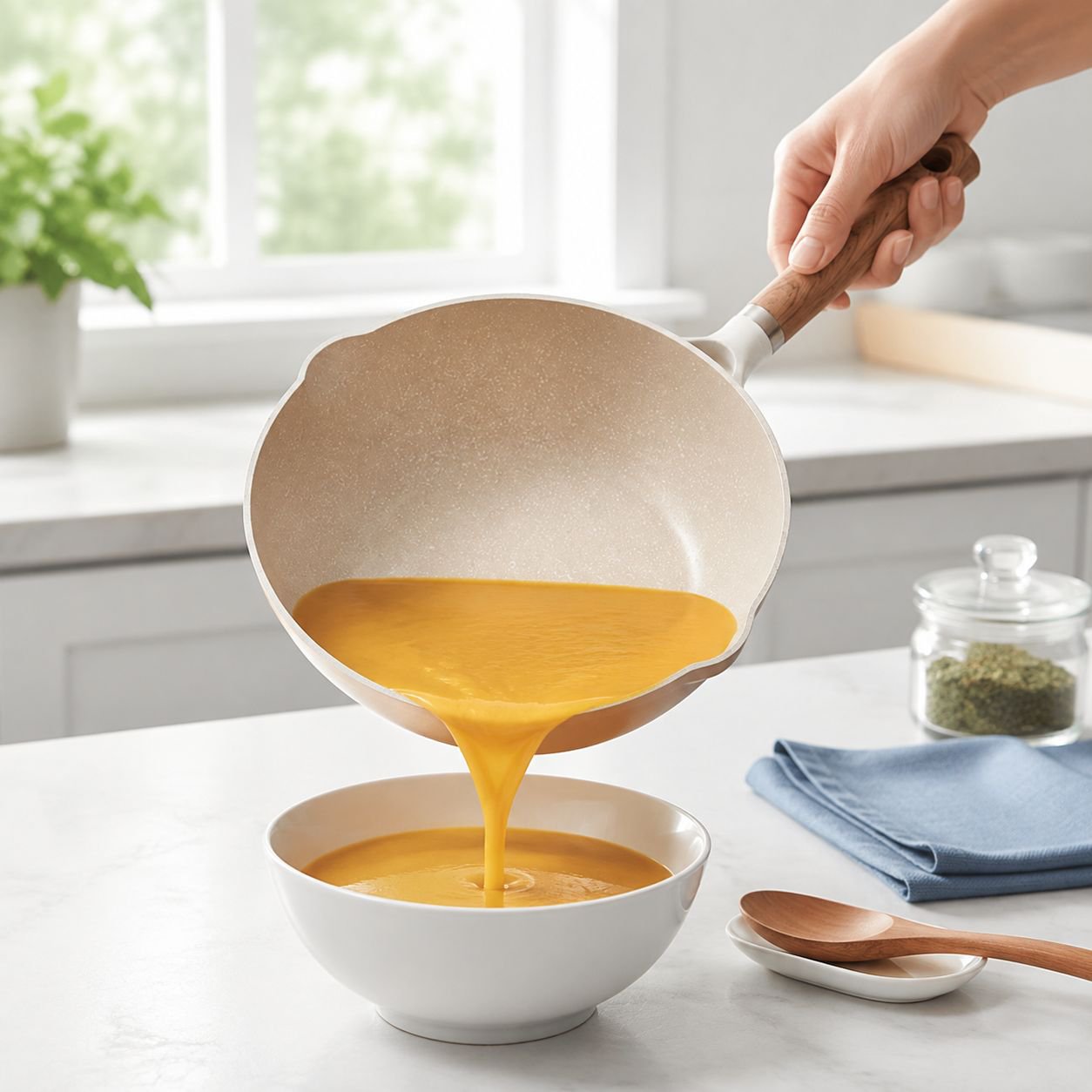 Thickened Household Oil-Free Flat Pan for Frying Fish and Eggs