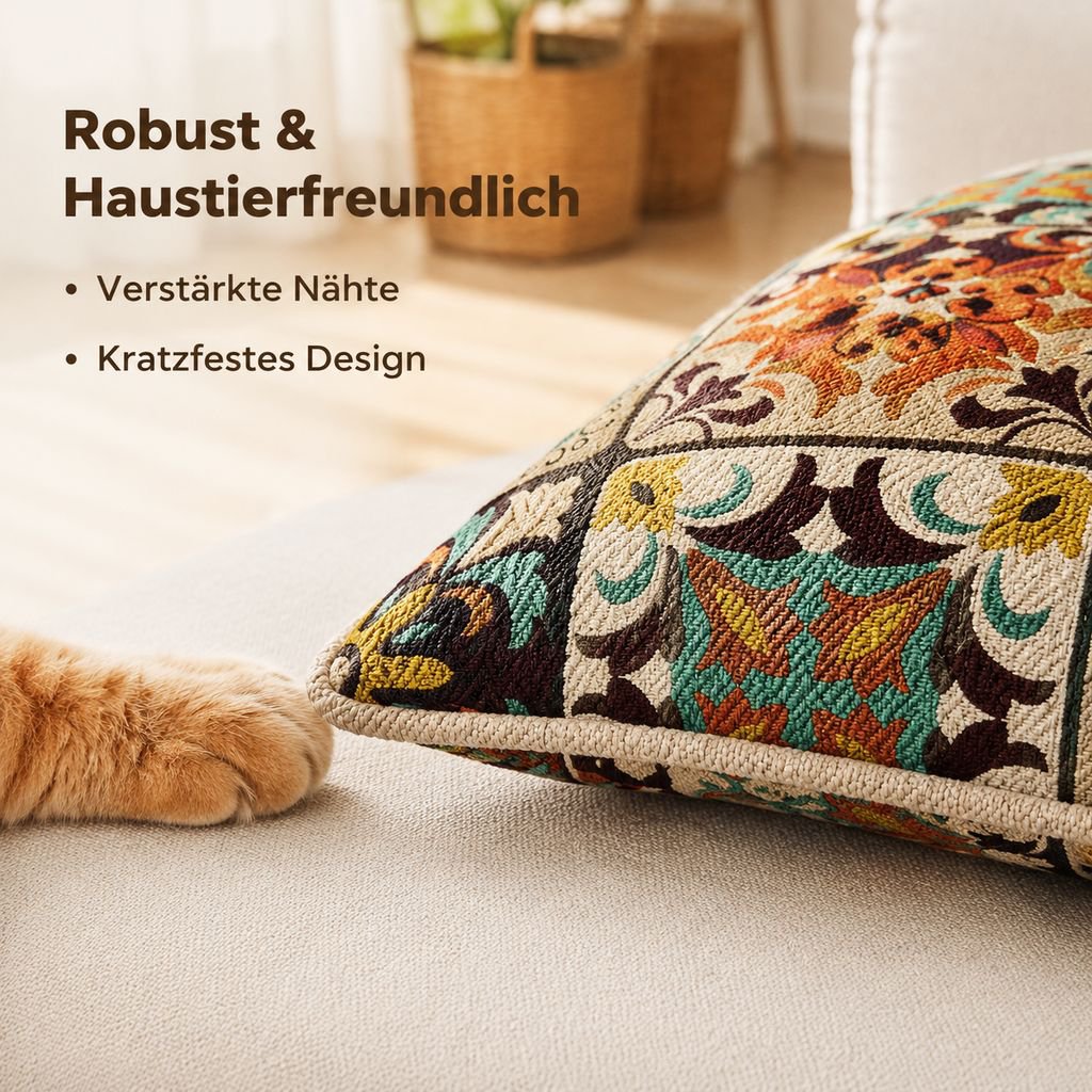 Hochwertiges Sofakissen im Bohème-Stil