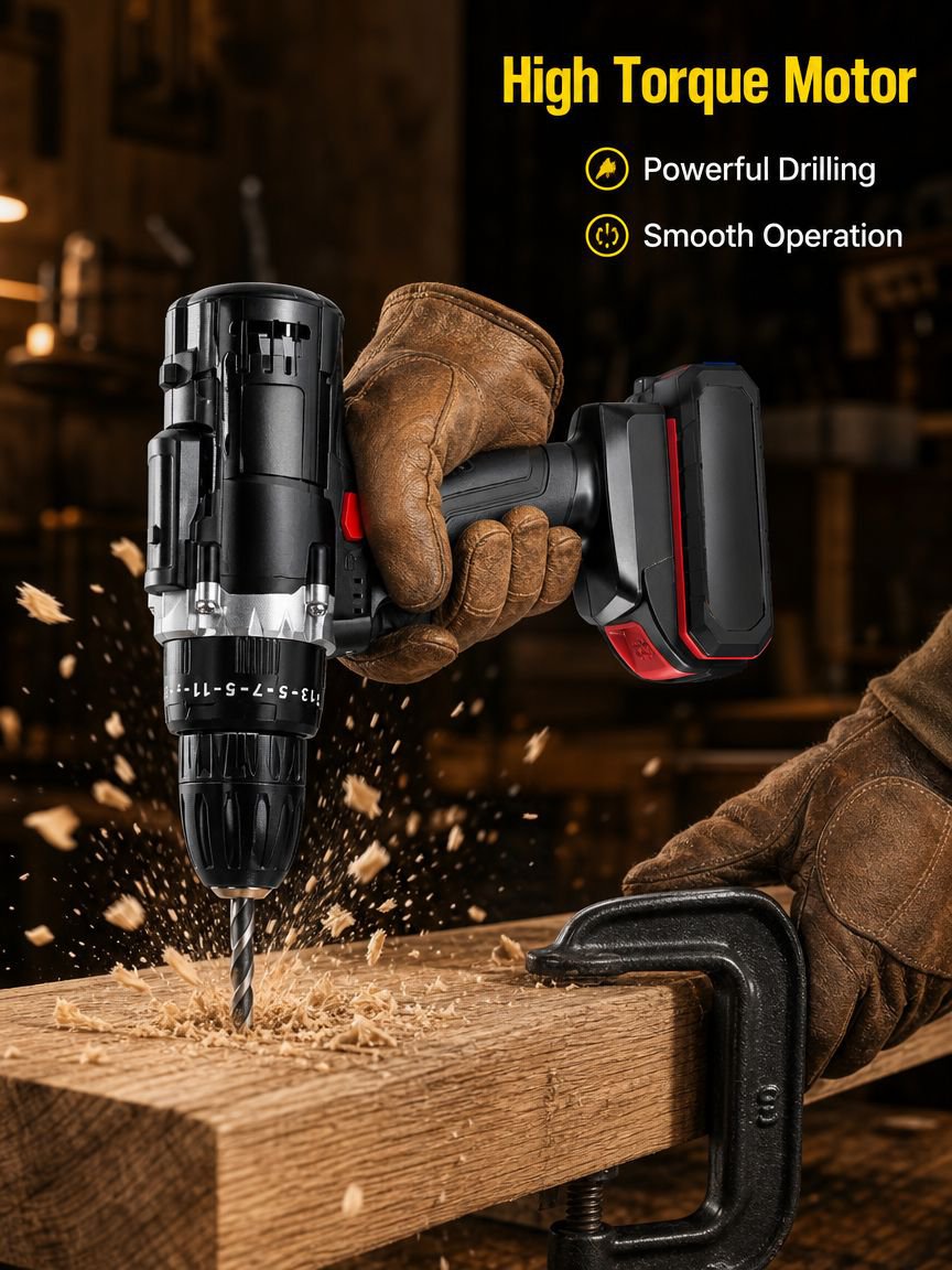 MultiFunction Electric Screwdriver With Hand Drill And Super Power