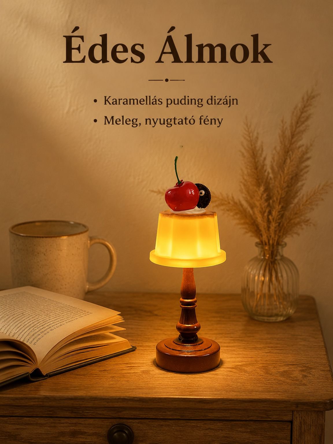 Születésnapi ajándék női éjjeli lámpa, hangulatlámpa, hálószobai alvólámpa, kreatív ajándék