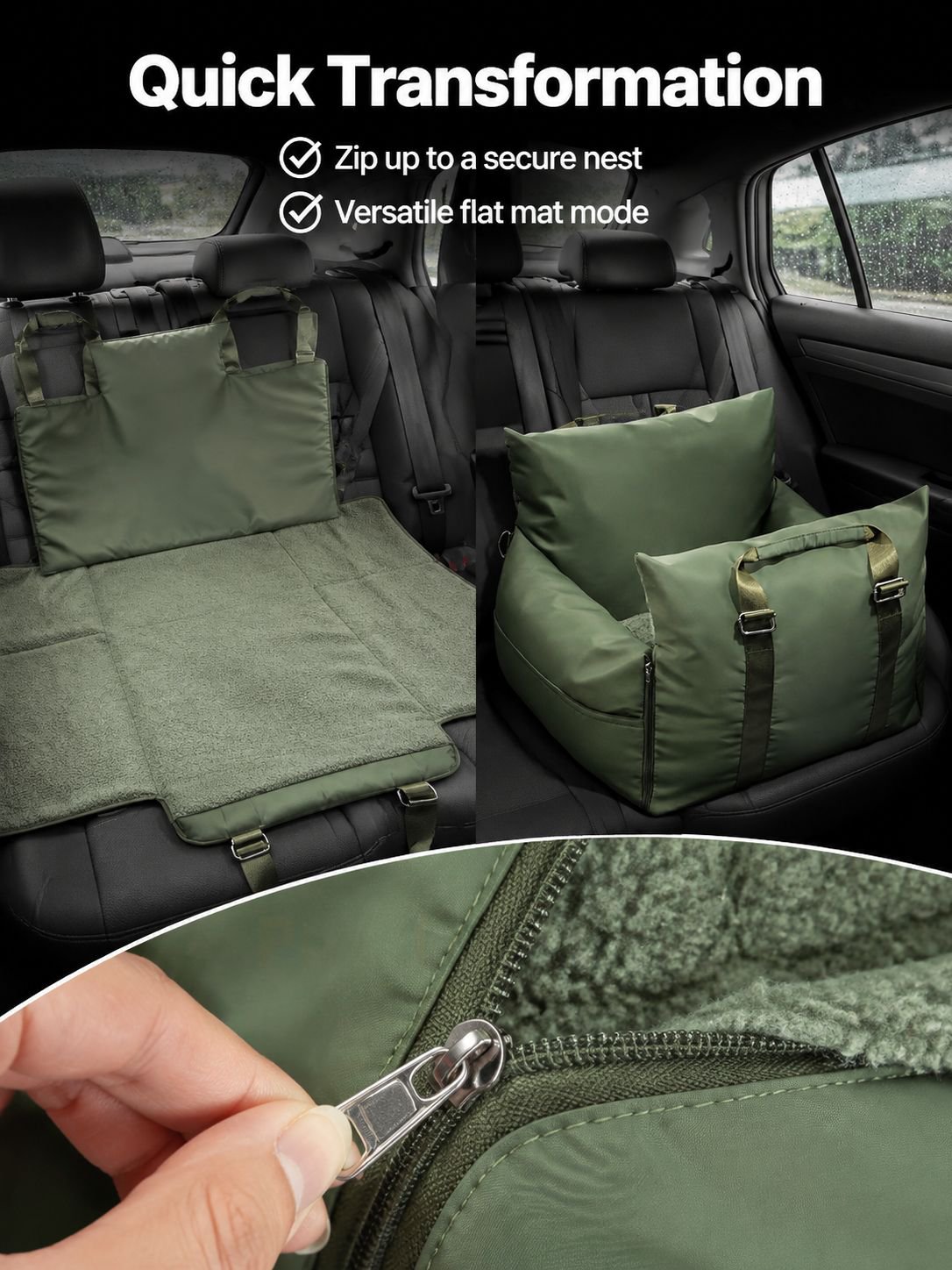 Waterproof Non-slip Dog Car Seat Cover