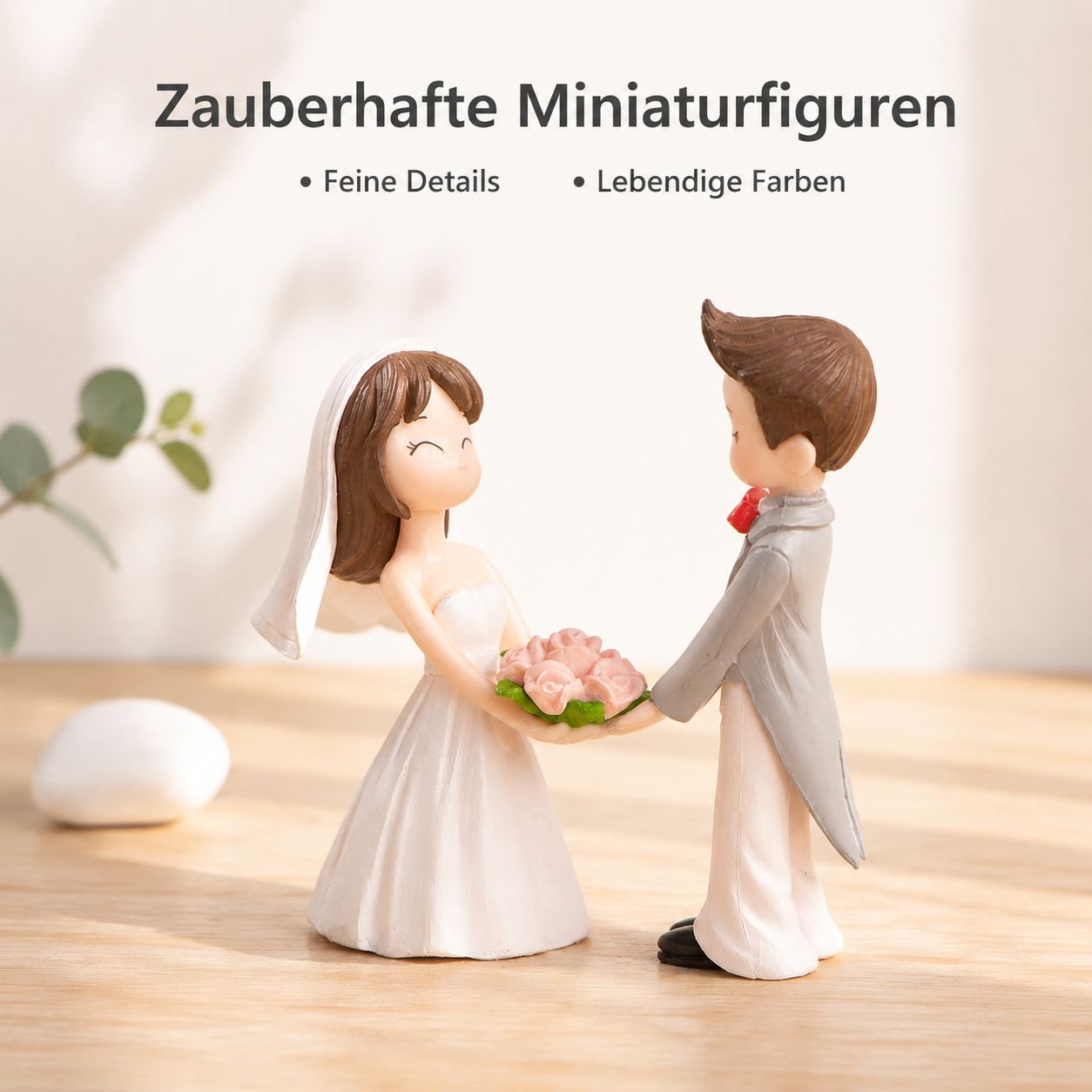 Miniaturfiguren fuer Mikro-Landschaften, Blumenstraeusse und Tortendekoration