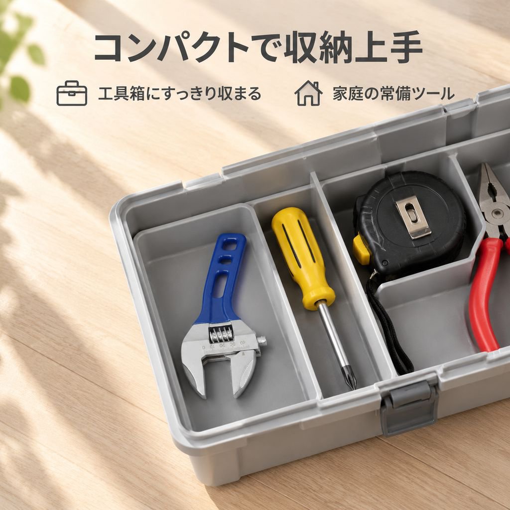 大口径ショートハンドル調整式レンチ