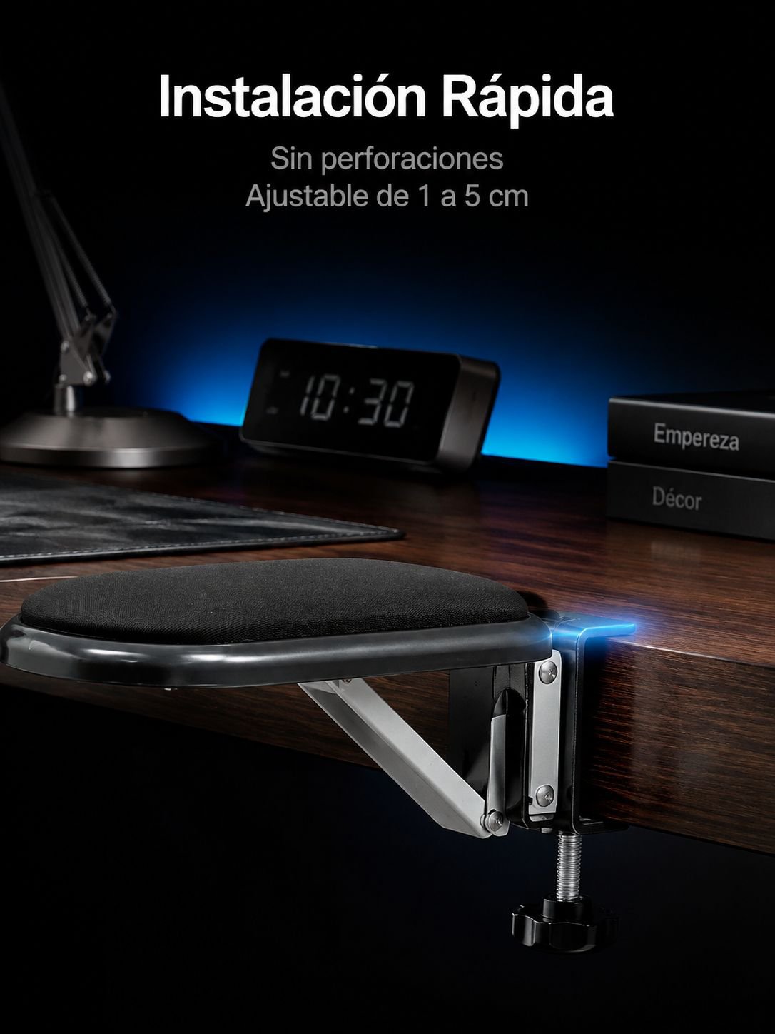 Soporte de muñeca y brazo para escritorio, reposabrazos y reposamuñecas