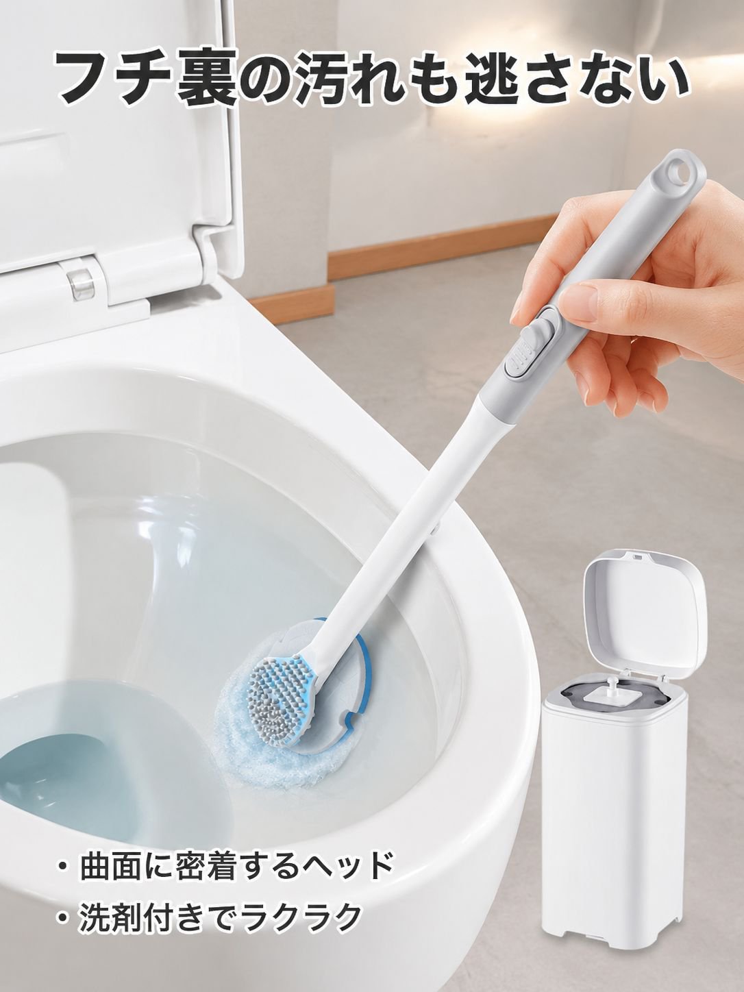 使い捨てトイレブラシ