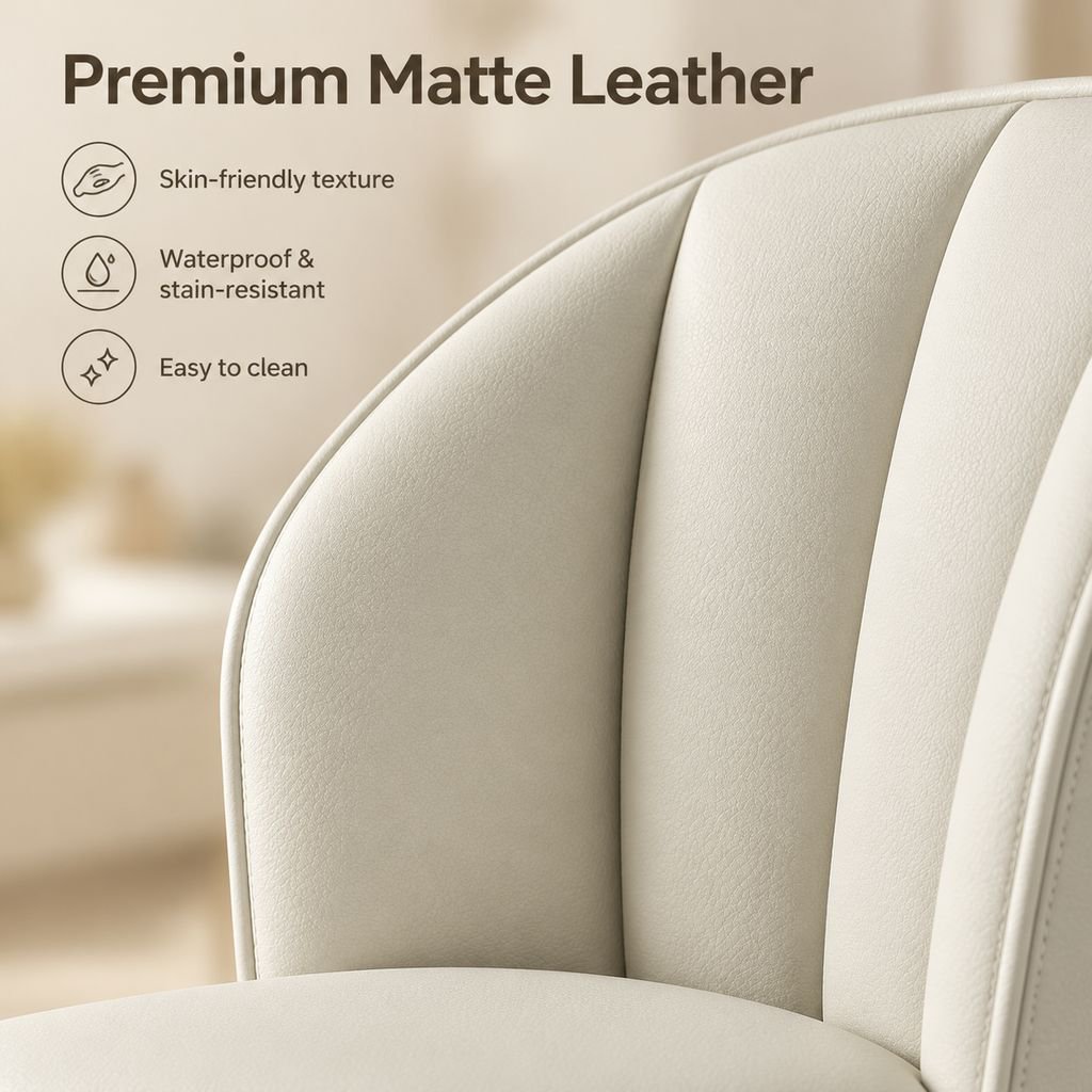Premium Upholstered Leisure Chair with Backrest for Home