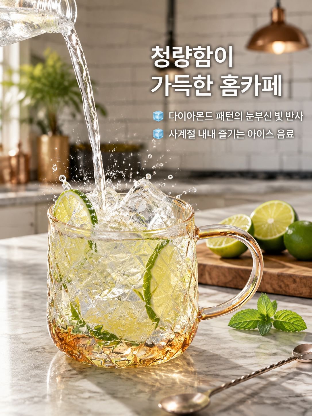 사무실용 냉수 주전자와 컵 세트