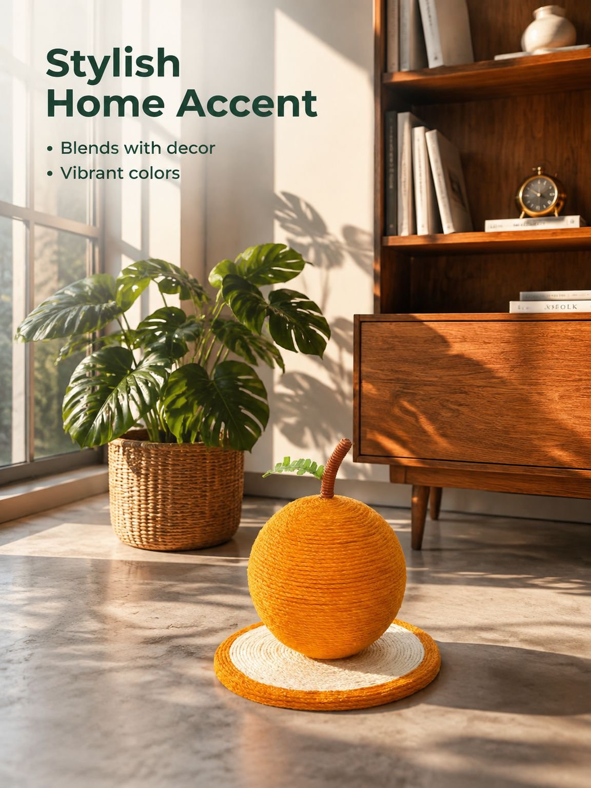 Orange Cat Scratching Post