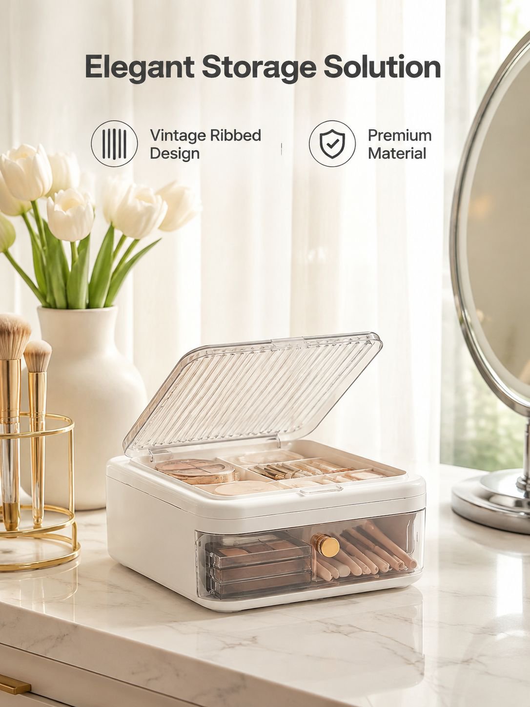 Multi-compartment jewelry storage box