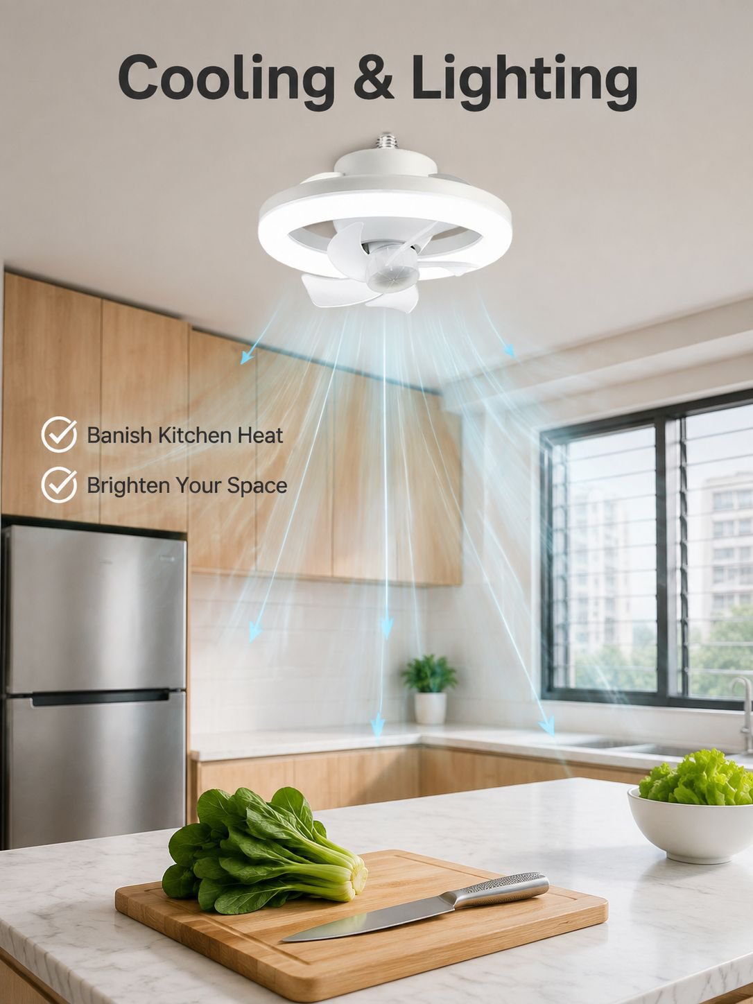 Multifunctional remote control ceiling fan light