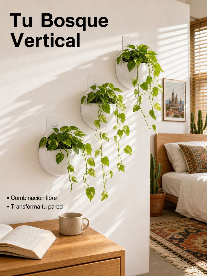 Maceta de pared hidropónica de rábano verde